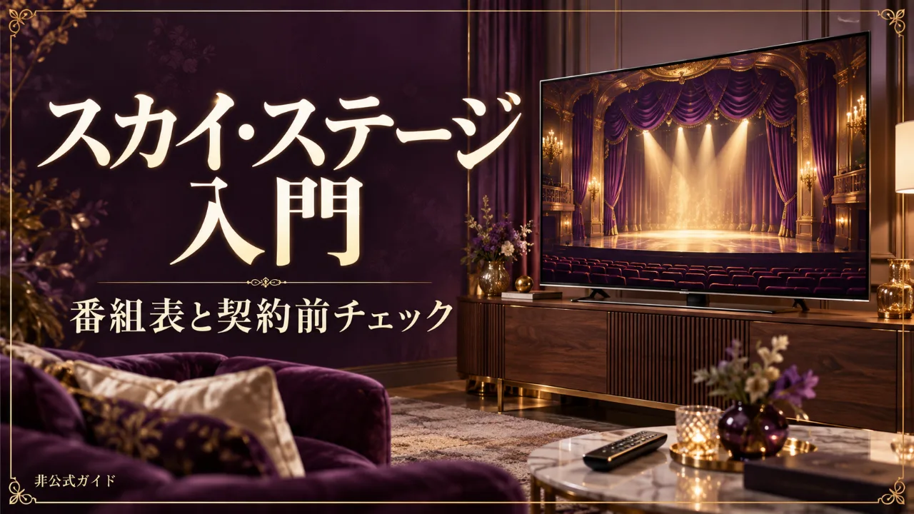 スカイ・ステージの始め方｜料金・受信方法・番組の選び方のサムネイル