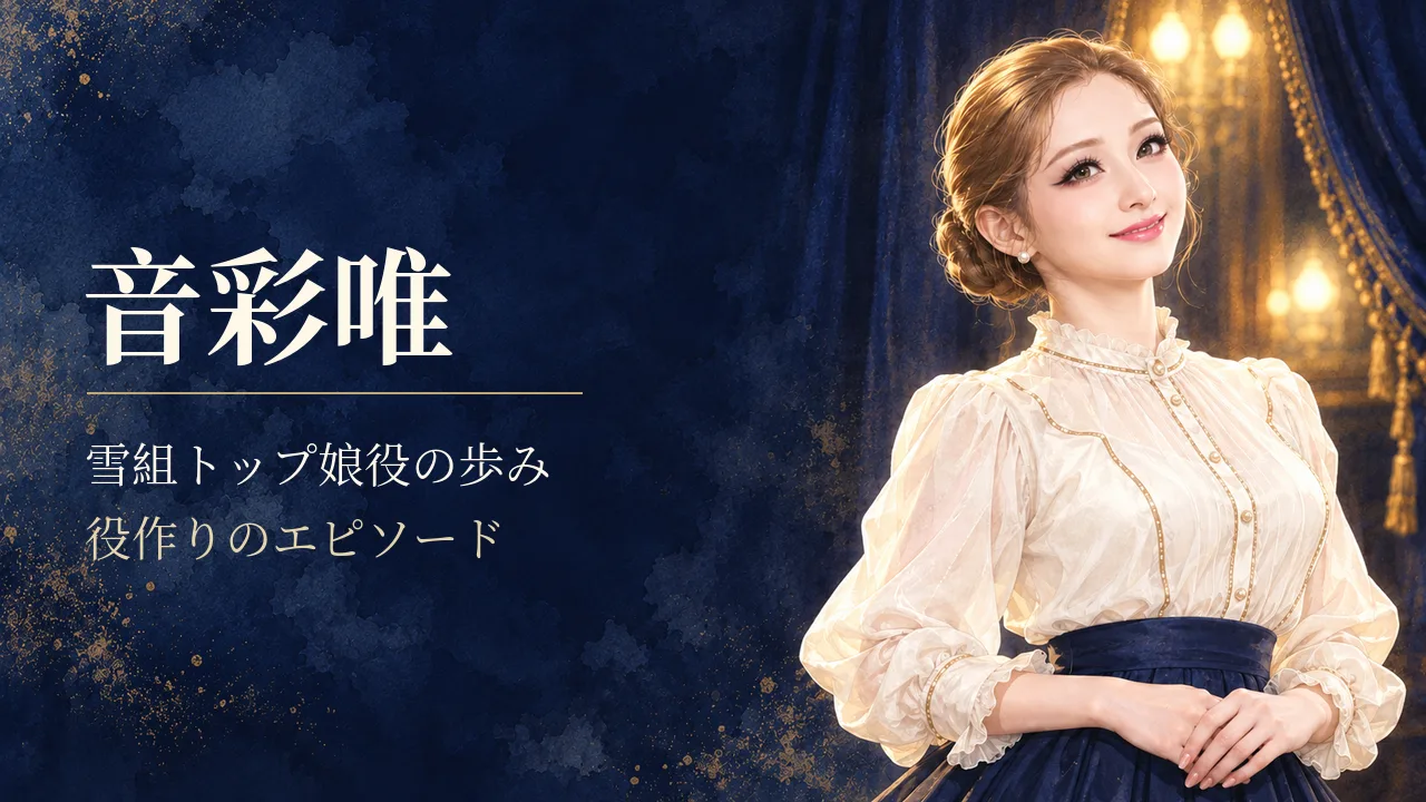 音彩唯｜雪組トップ娘役の歩みと役作りのサムネイル