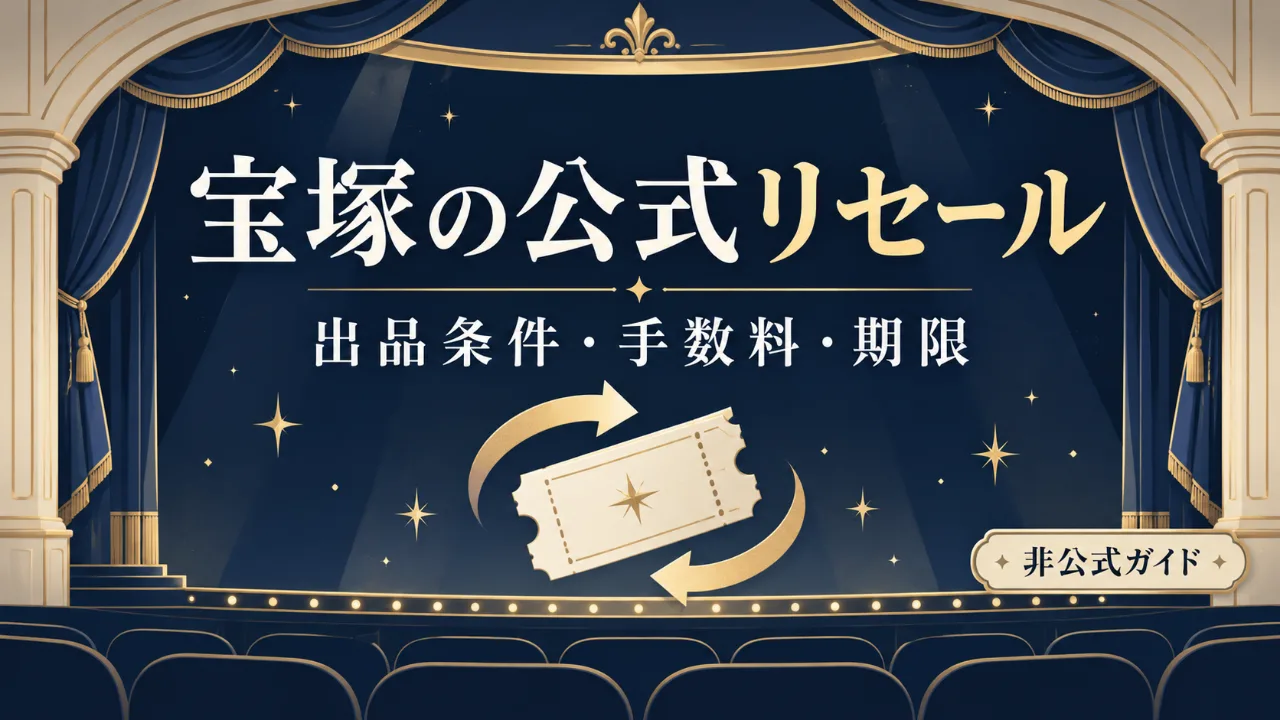 宝塚の公式リセール｜出品条件・手数料・期限のサムネイル