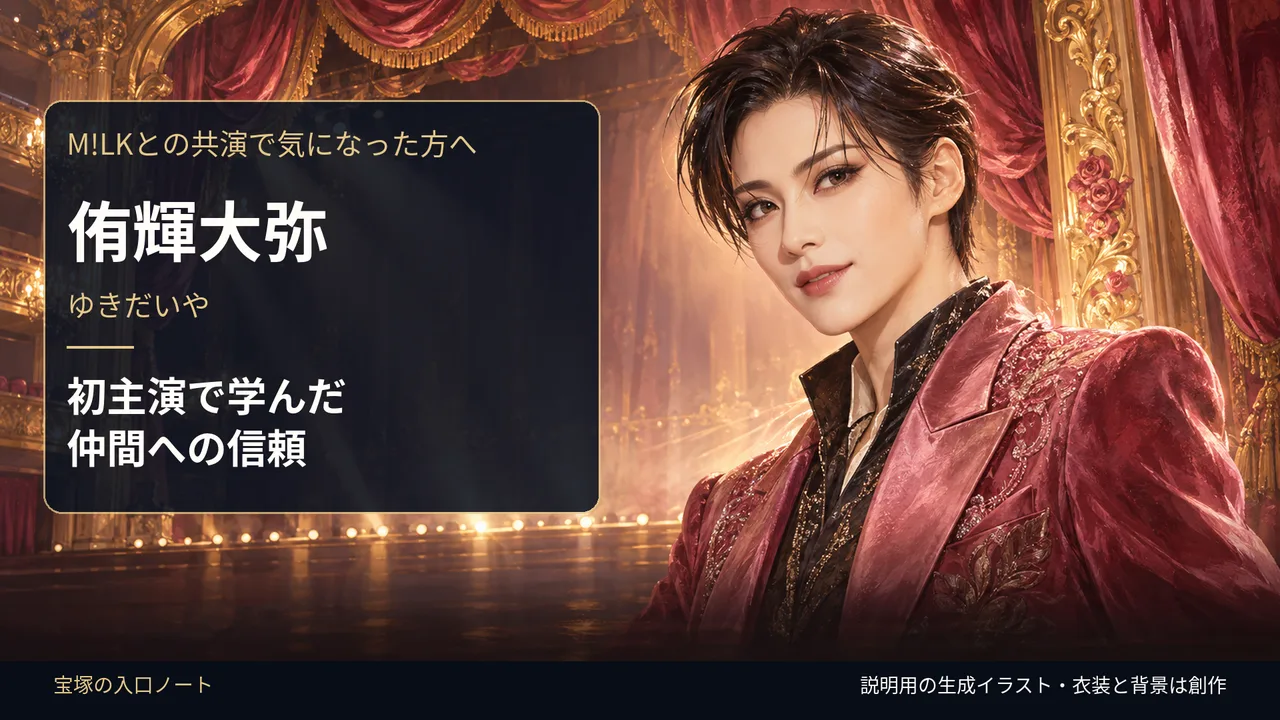 M!LKと共演、花組・侑輝大弥さん｜初主演で学んだ仲間への信頼のサムネイル