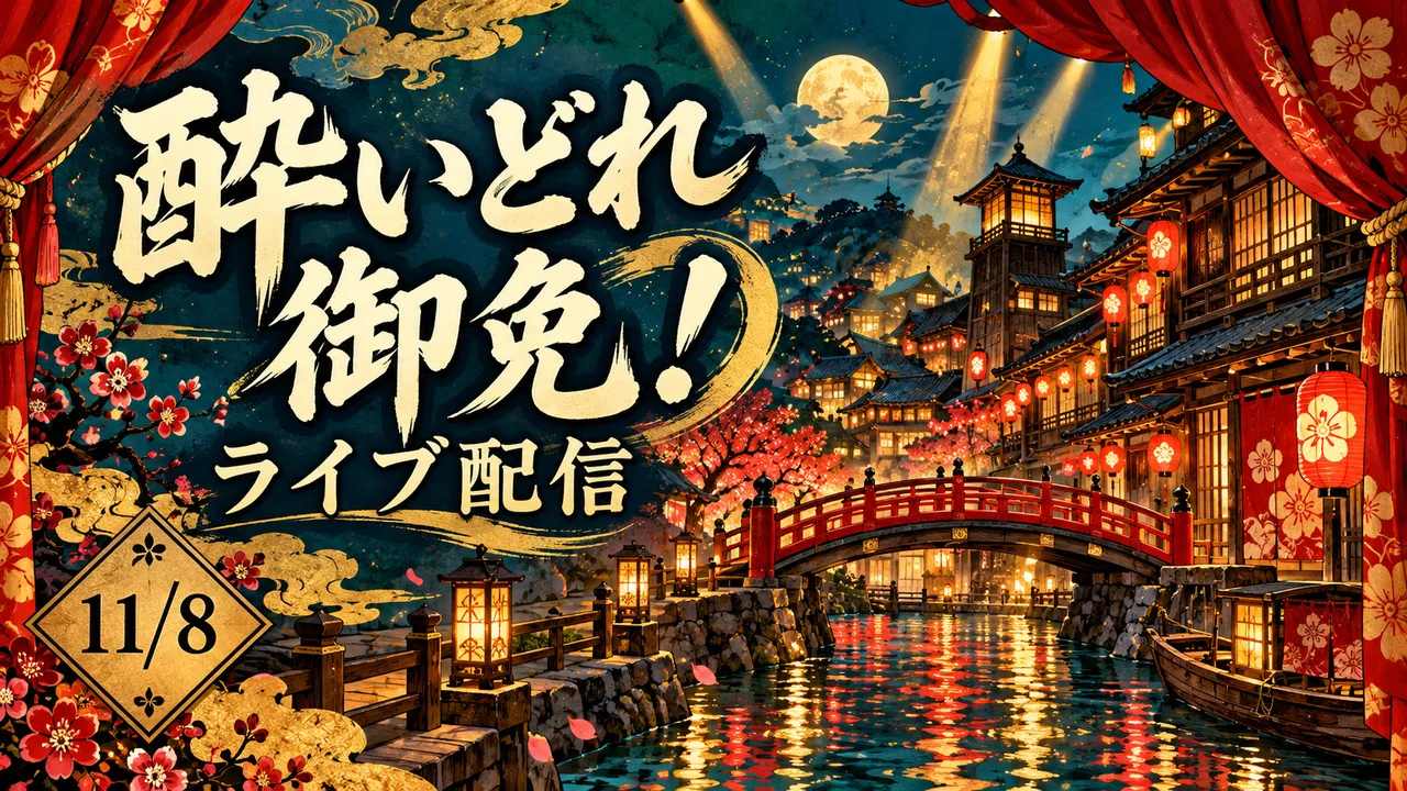 11/8『酔いどれ御免！』配信｜発売日・料金・見逃しは？のサムネイル