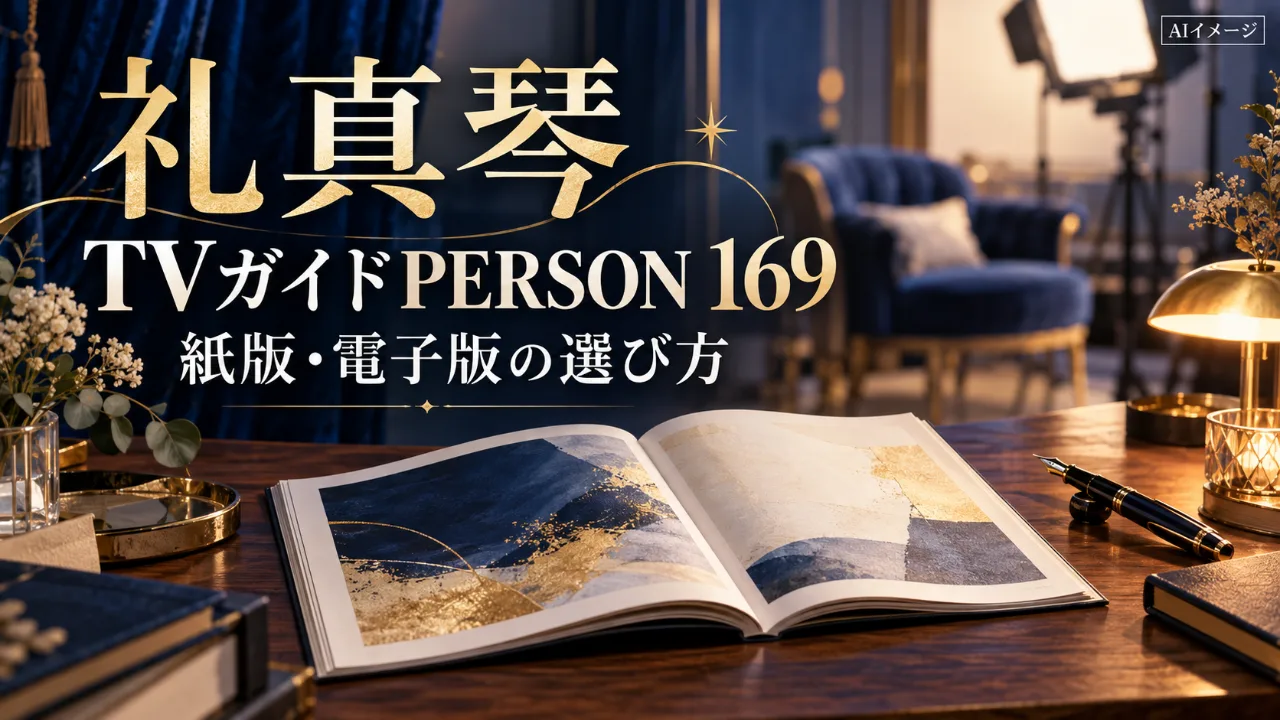 礼真琴、TVガイドPERSON 169に登場のサムネイル