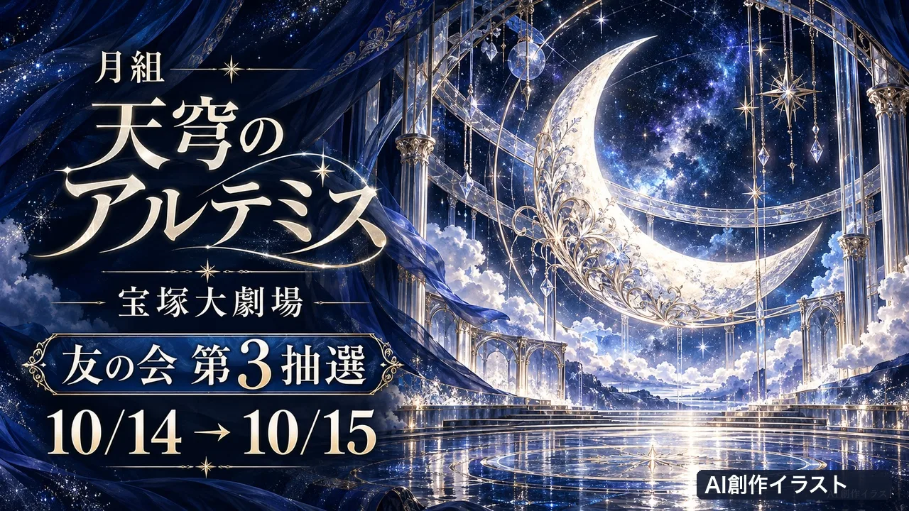 月組友の会第3抽選｜10/14開始、未当選者優先のサムネイル