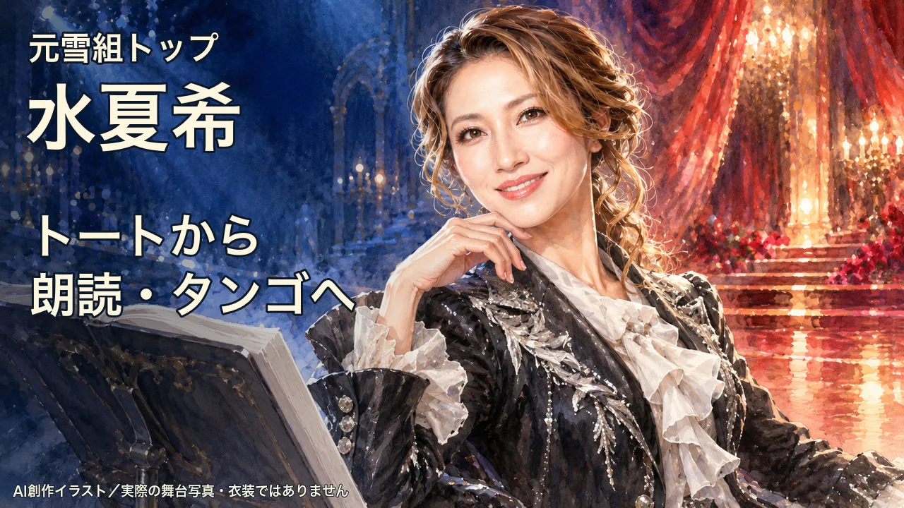 元雪組トップ・水夏希｜トートから、朗読とタンゴの舞台へのサムネイル