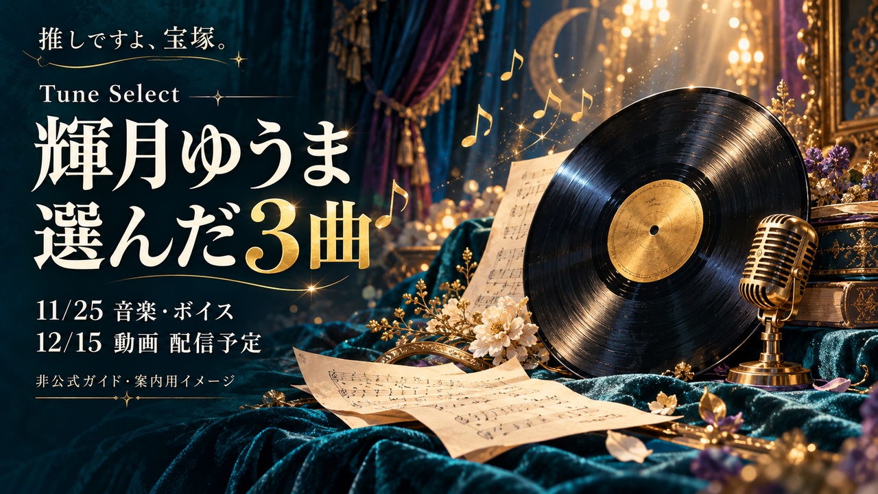 輝月ゆうま「Tune Select」3曲｜11/25音楽・12/15動画のサムネイル