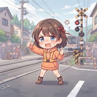 踏切前で停止したJAF職員か、距離を詰めた被害者どっちが悪いん？のサムネイル